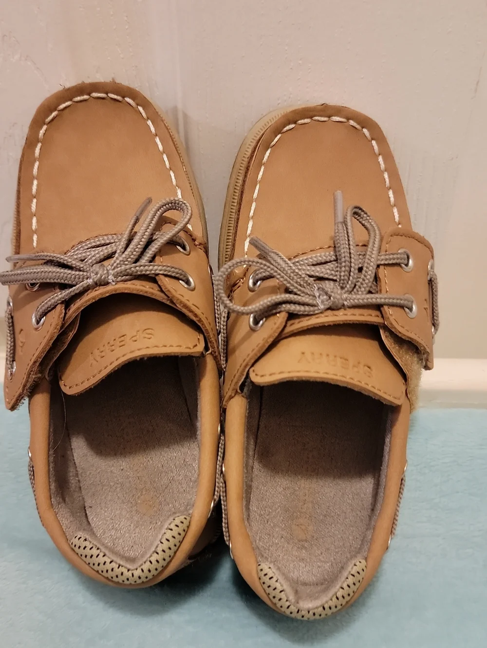 Sperry Kids Tan Boat Shoes
